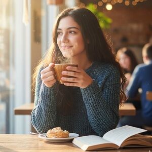 Cozy blue wool sweater